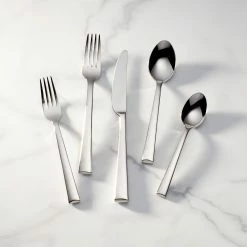Outlet 😍 Lenox Continental Dining 20-Piece Flatware Set 🎁