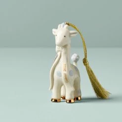 Hot Sale 🎉 Lenox Blue Baby's First 🎁 Christmas Giraffe Ornament 😉
