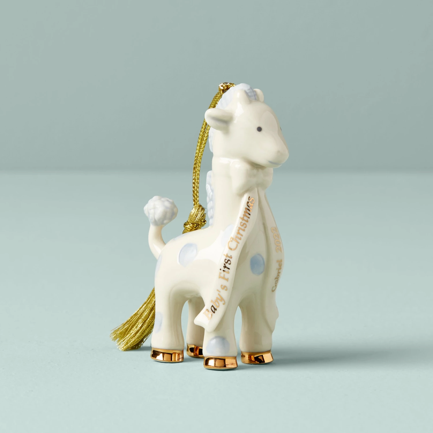 Hot Sale π Lenox Blue Baby's First π Christmas Giraffe Ornament π 4 Hot Sale π Lenox Blue Baby's First π Christmas Giraffe Ornament π - Image 2