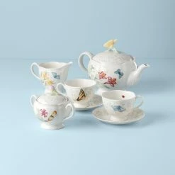 Discount ⌛ Lenox Butterfly Meadow® 7-piece Tea Set 🔥