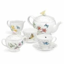 Discount ⌛ Lenox Butterfly Meadow® 7-piece Tea Set 🔥 -lenox Sales Store 6386635 wHR