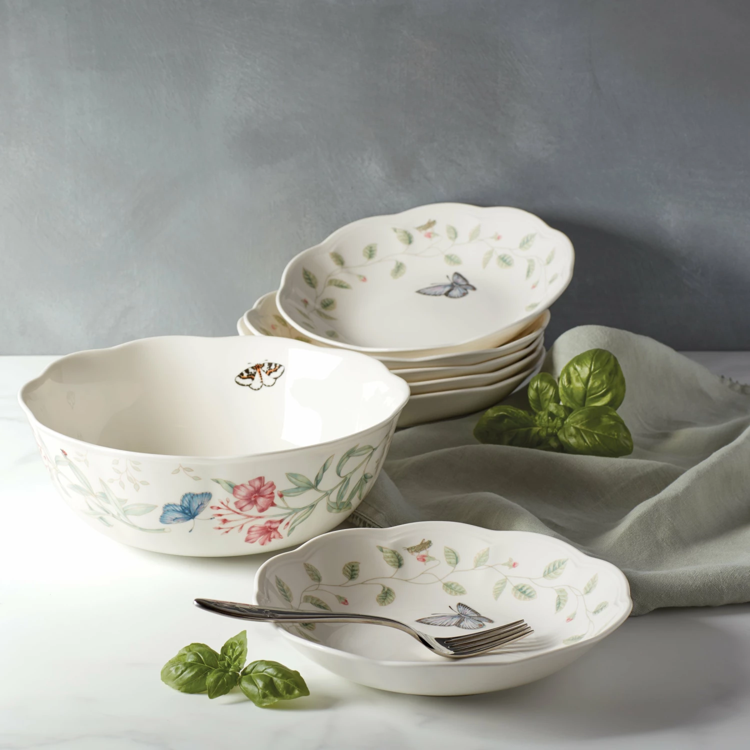 Flash Sale 𧨠Lenox Butterfly Meadow 7-Piece Bowl Set π 4 Flash Sale 𧨠Lenox Butterfly Meadow 7-Piece Bowl Set π - Image 2