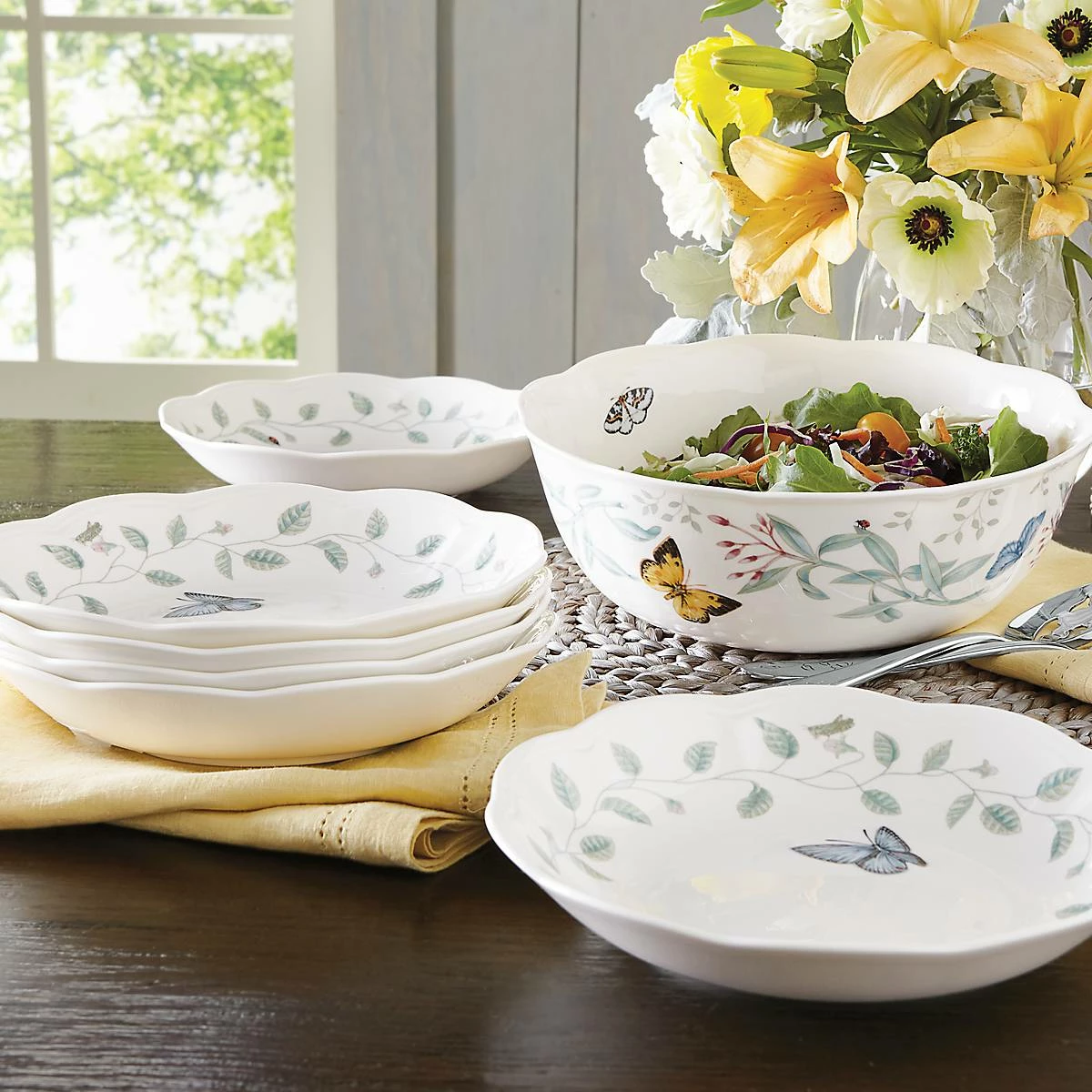 Flash Sale 𧨠Lenox Butterfly Meadow 7-Piece Bowl Set π 5 Flash Sale 𧨠Lenox Butterfly Meadow 7-Piece Bowl Set π - Image 3