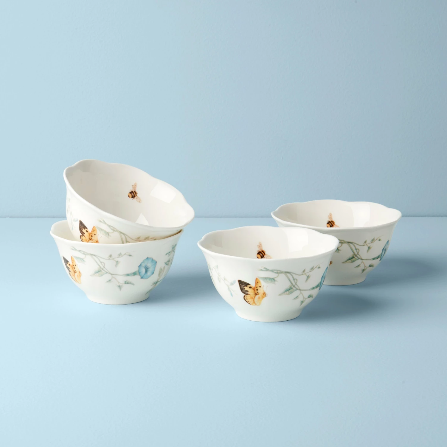 Wholesale π Lenox Butterfly Meadow 4-Piece Rice Bowl Set π 3 Wholesale π Lenox Butterfly Meadow 4-Piece Rice Bowl Set π