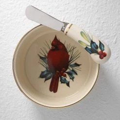 Outlet 🔔 Lenox Winter Greetings™ Dip Bowl and Spreader 🌟 -lenox Sales Store 804437 w1 8b4e3e0f 78e9 4ecd 83da 6b37ccfd0d57