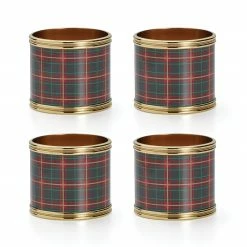 Best reviews of 🧨 Lenox Holiday Nouveau Plaid Napkin Rings S/4 🔔