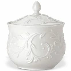Cheap 🎁 Lenox Opal Innocence Carved™ Sugar Bowl 👏