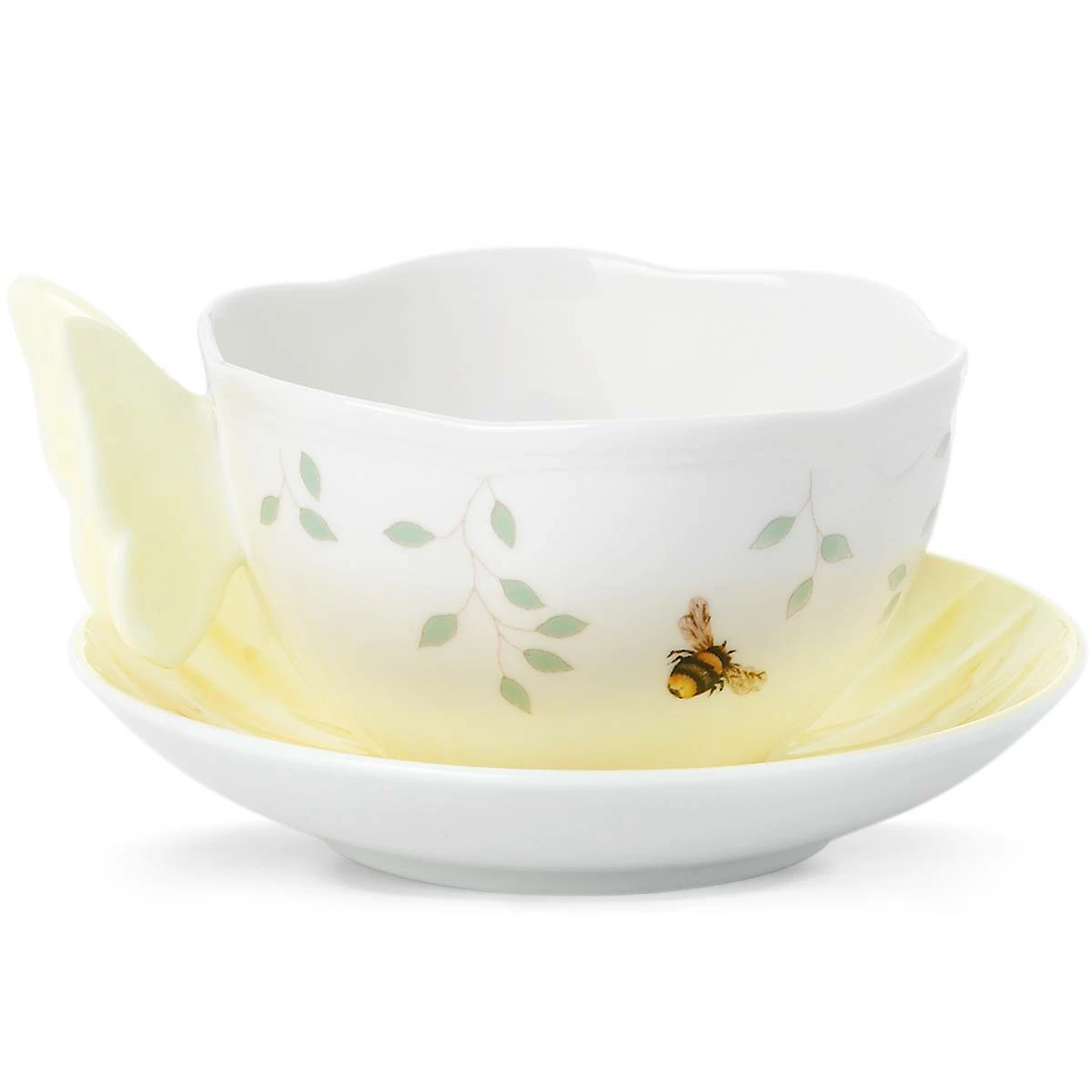 Best Pirce 🧨 Lenox Butterfly Meadow Figural Yellow Cup and Saucer ⌛ 5 Best Pirce 🧨 Lenox Butterfly Meadow Figural Yellow Cup and Saucer ⌛ - Image 3