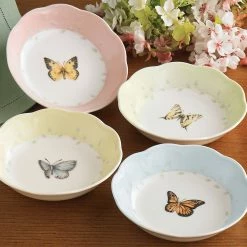 Buy ✨ Lenox Butterfly Meadow ® 4-piece Dessert Bowl Set 🌟 -lenox Sales Store 806739 w1 372ce2b0 dd5f 496c a4ca a6854ff6d39a