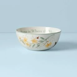 Hot Sale 👍 Lenox Butterfly Meadow"Home is Where the Heart Is" Bowl 🌟