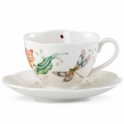 Promo 🧨 Lenox Butterfly Meadow Dragonfly Cup and Saucer 🛒