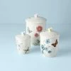 Promo 🔥 Lenox Butterfly Meadow 3-Piece Canister Set 🤩 -lenox Sales Store 813478 w10