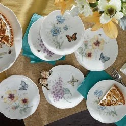 Outlet ✔️ Lenox Butterfly Meadow 6-Piece Tidbit Plate Set 🎁 -lenox Sales Store 817046 w1 9e385225 ec8b 4d58 a0d0 c04ce701a6f5