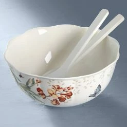 Wholesale 🎉 Lenox Butterfly Meadow Salad Bowl & Servers 😉 -lenox Sales Store 820581 w1 78a5e565 fe60 4d33 b772 ca80e86d6771