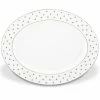 Best Pirce 🎁 Kate Spade Larabee Road Platinum 16" OvalPlatter 😉 2 Best Pirce 🎁 Kate Spade Larabee Road Platinum 16" OvalPlatter 😉 -lenox Sales Store 820794 wHR
