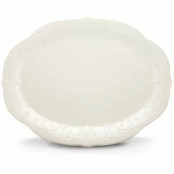 Coupon 💯 Lenox French Perle ™ 16" Oval Serving Platter ❤️