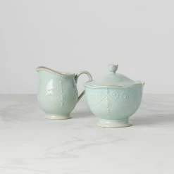 Wholesale 👏 Lenox French Perle ™ Sugar and Creamer ✔️ -lenox Sales Store 824408 w10