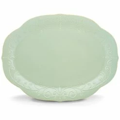 Coupon 💯 Lenox French Perle ™ 16" Oval Serving Platter ❤️ -lenox Sales Store 824421 wHR