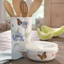 Flash Sale 😍 Lenox Butterfly Meadow Serve & Store Container 🛒 -lenox Sales Store 824646 w1 1f8d84a7 4508 4e45 80aa b24c808df6b1
