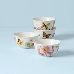 Hot Sale ๐ Lenox Butterfly Meadow Bloomยฎ 4pc Dessert Bowl Set ๐ฅฐ