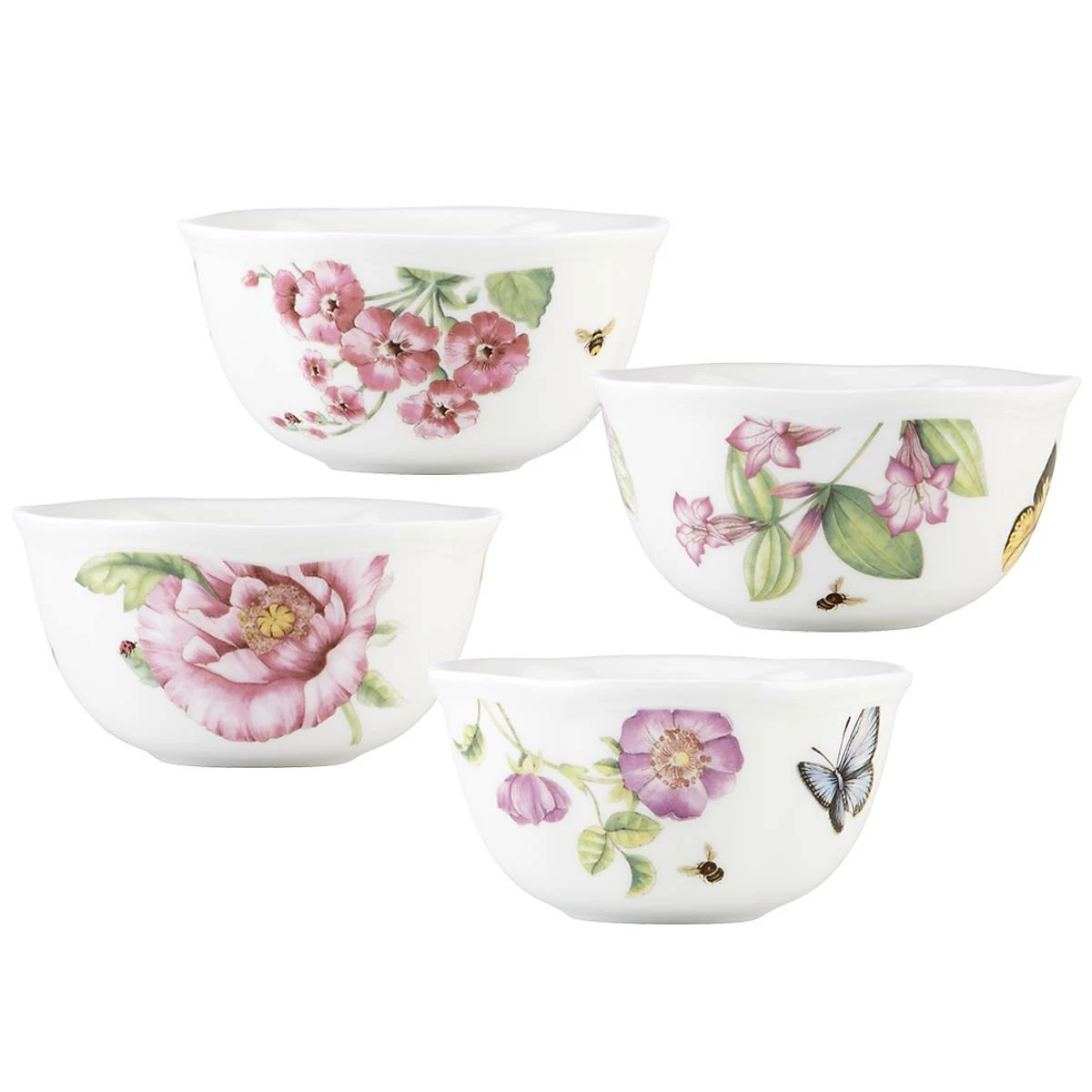 Hot Sale 🌟 Lenox Butterfly Meadow Bloom® 4pc Dessert Bowl Set 🥰 4 Hot Sale 🌟 Lenox Butterfly Meadow Bloom® 4pc Dessert Bowl Set 🥰 - Image 2