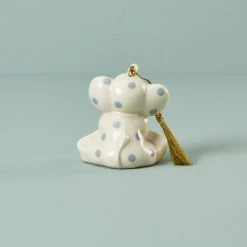 New 🥰 Lenox Baby's First 🎁 Christmas Blue Elephant Ornament ⌛ -lenox Sales Store 831030 w11