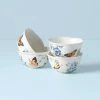Hot Sale 👏 Lenox Butterfly Meadow Blue 4-Piece Dessert Bowl Set 🔔 -lenox Sales Store 833415 w10