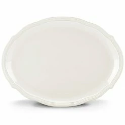 Hot Sale 🔥 Lenox French Perle Bead 16" Oval Serving Platter ✔️