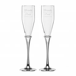 New 💯 Lenox Devotion 2-pc Toasting Flute Set 🎁