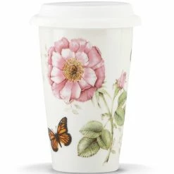 Best Sale 👏 Lenox Butterfly Meadow Thermal Travel Mug 🔔 -lenox Sales Store 837583 wHR