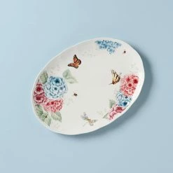 Best Pirce 🧨 Lenox Butterfly Meadow Hydrangea® 16" Oval Platter ⌛