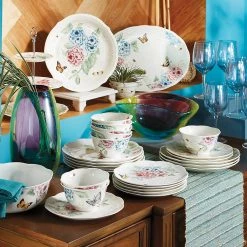 Best Pirce 🧨 Lenox Butterfly Meadow Hydrangea® 16" Oval Platter ⌛ -lenox Sales Store 841009 w1 0b2d83de 75f4 4132 bebe e321ce081cbf