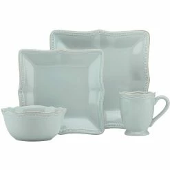 Cheap 😀 Lenox French Perle Bead Square Place Setting 🎁 -lenox Sales Store 854875 w2