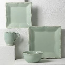 Cheap 😀 Lenox French Perle Bead Square Place Setting 🎁 -lenox Sales Store 854875 wHR