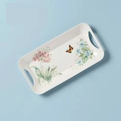Discount 🔥 Lenox Butterfly Meadow Melamine Hors D'oeuvres Tray 🔔