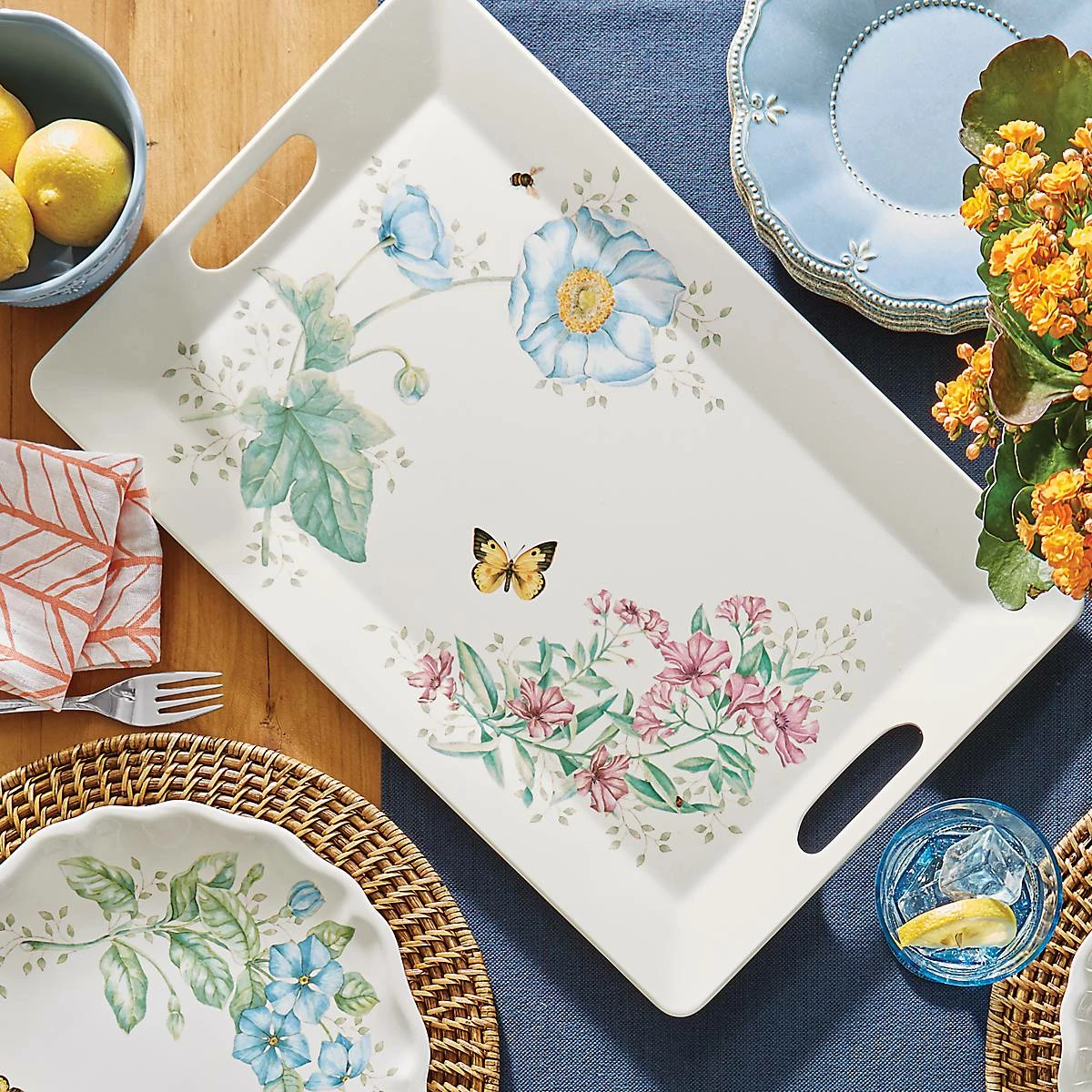 Deals ๐ฏ Lenox Butterfly Meadow Melamine Handled Serving Tray โ๏ธ 5 Deals ๐ฏ Lenox Butterfly Meadow Melamine Handled Serving Tray โ๏ธ - Image 3