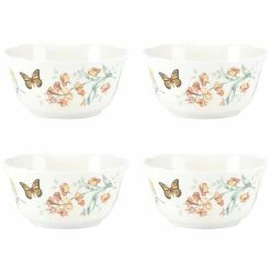 Outlet 🥰 Lenox Butterfly Meadow Melamine 4-Piece Bowl Set ✨