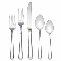 Best Pirce ❤️ Kate Spade Todd Hill Gold 5-Piece Flatware Set 👏