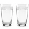 Promo 😀 Kate Spade Wickford™ 2-piece Highball Glass Set 🌟 -lenox Sales Store 857796 wHR