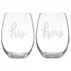 Hot Sale 𧨠Kate Spade Two Of A Kind "His" and "Hers" 2pc Stemless Wine π 1 Hot Sale 𧨠Kate Spade Two Of A Kind "His" and "Hers" 2pc Stemless Wine π -lenox Sales Store 857835 wHR