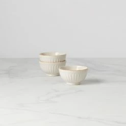 Best deal 🧨 Lenox French Perle Groove™ 3pc Mini Bowl Set 🛒 -lenox Sales Store 858037 w10