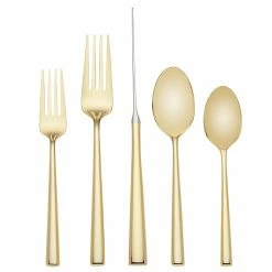 Deals 🎁 Kate Spade Malmo Gold 5pc Flatware Set ✨