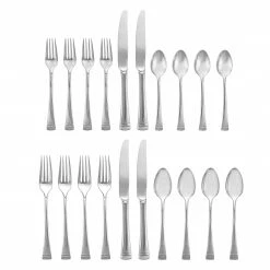 Budget 👍 Lenox Federal Platinum 20-Piece Flatware Set ❤️ -lenox Sales Store 863540 wHR