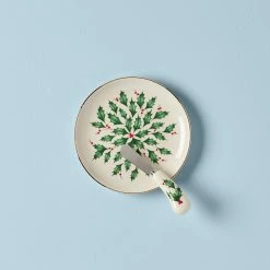 Cheap ✔️ Lenox Hosting The Holidays Cheese Plate & Knife Set ✔️