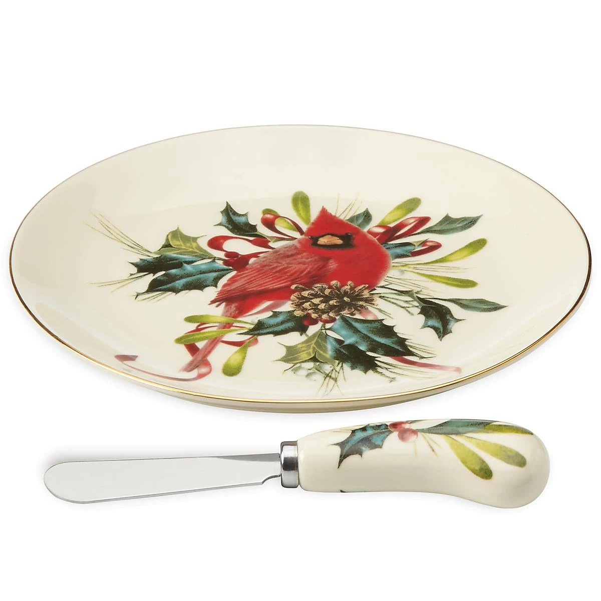 Flash Sale 😉 Lenox Winter Greetings™ Cheese Plate and Knife Set 🧨 4 Flash Sale 😉 Lenox Winter Greetings™ Cheese Plate and Knife Set 🧨 - Image 2