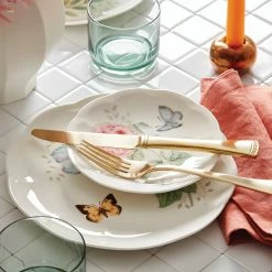 Brand new 🔥 Lenox Butterfly Meadow 28-Piece Dinnerware Set 🎁 -lenox Sales Store 865075 877880 894304 894252 LNP F22 FEA 5