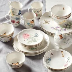 Brand new 🔥 Lenox Butterfly Meadow 28-Piece Dinnerware Set 🎁 -lenox Sales Store 865075 w11
