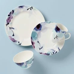 Budget 🔔 Lenox Indigo Watercolor 4-piece Place Setting ❤️ -lenox Sales Store 865655 w10 9c0de2cc 9f16 49da 8f87 77ae7be6847f