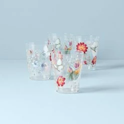 Coupon 🎁 Lenox Butterfly Meadow Acrylic Double Old Fashioned Set 💯