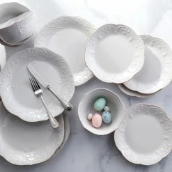 Cheap 👏 Lenox French Perle White™ 12-piece Dinnerware Set 🧨 -lenox Sales Store 868103 w11